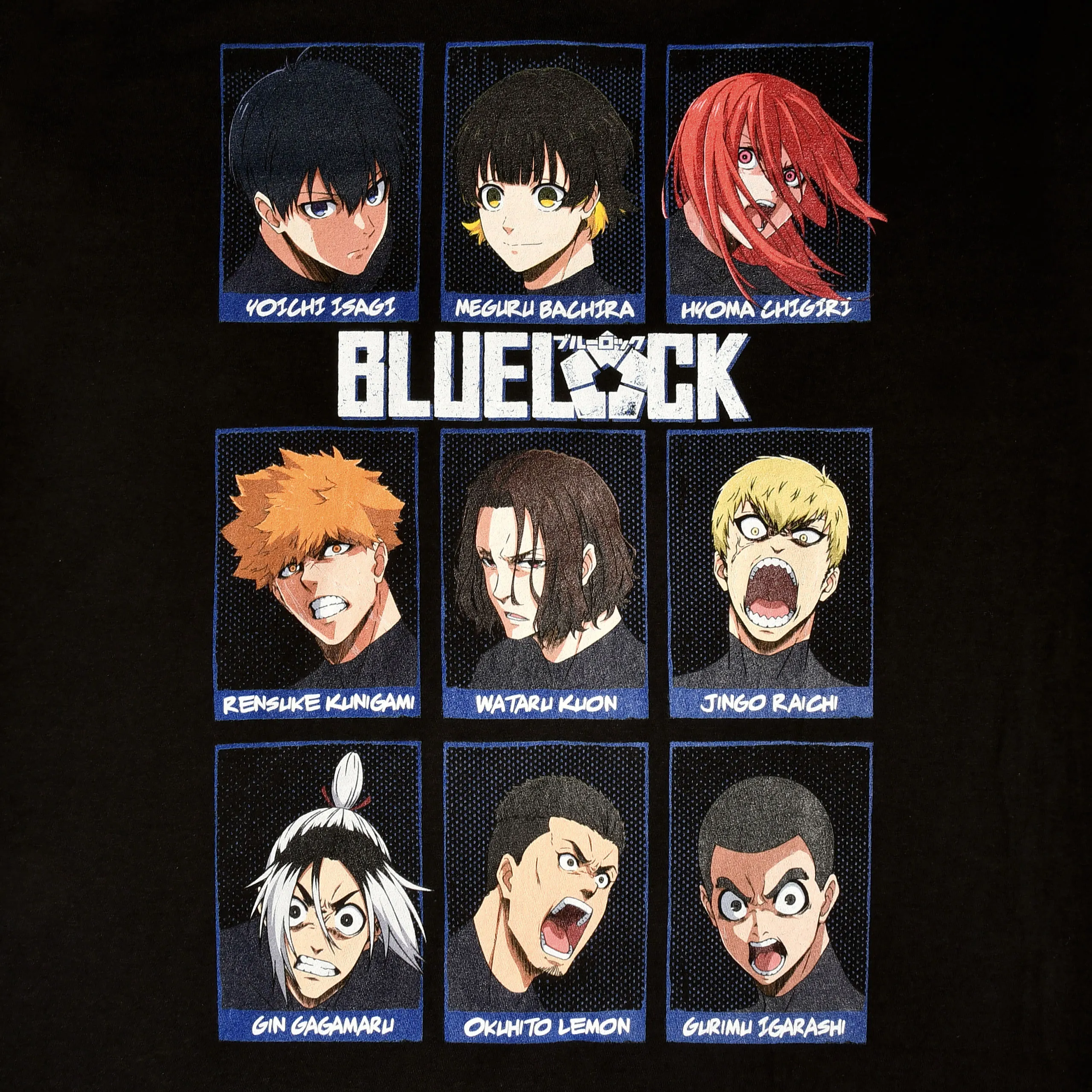 Blue Lock - Characters T-Shirt schwarz | Elbenwald