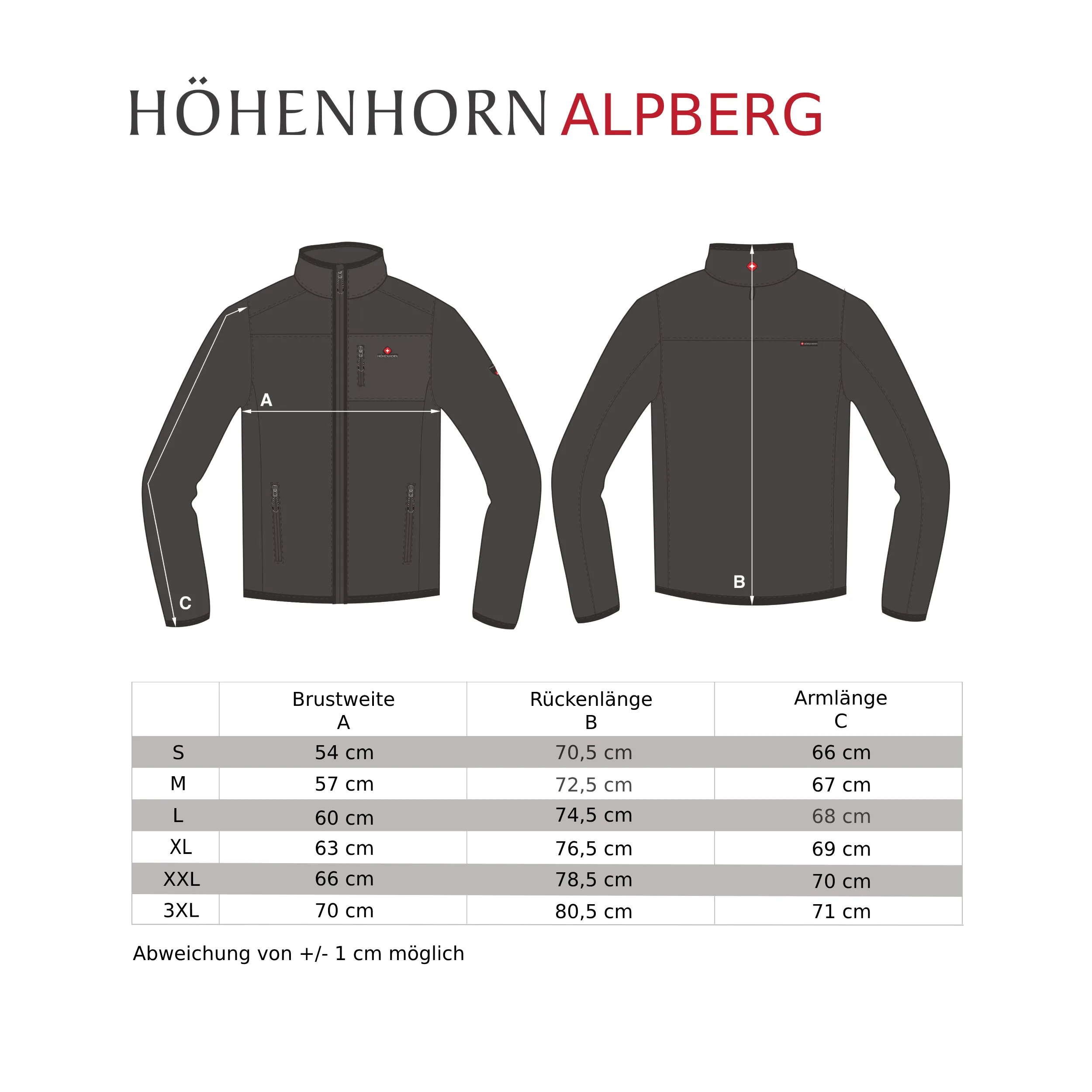 Höhenhorn Alpberg Herren leichte Softshell Jacke Outdoor Freitzeitjacke Übergangsjacke