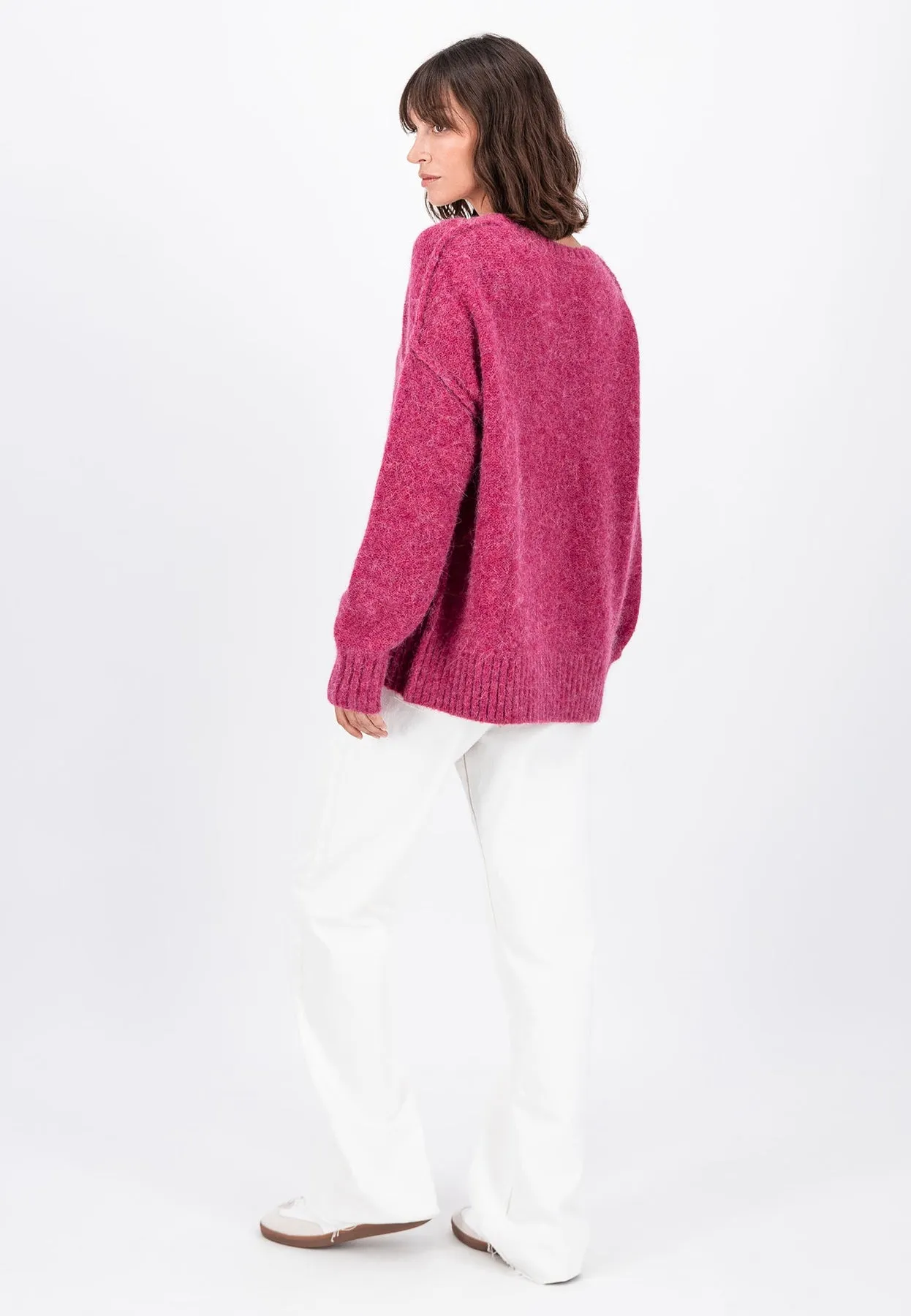 Strickpullover aus Alpaka-Wollmix