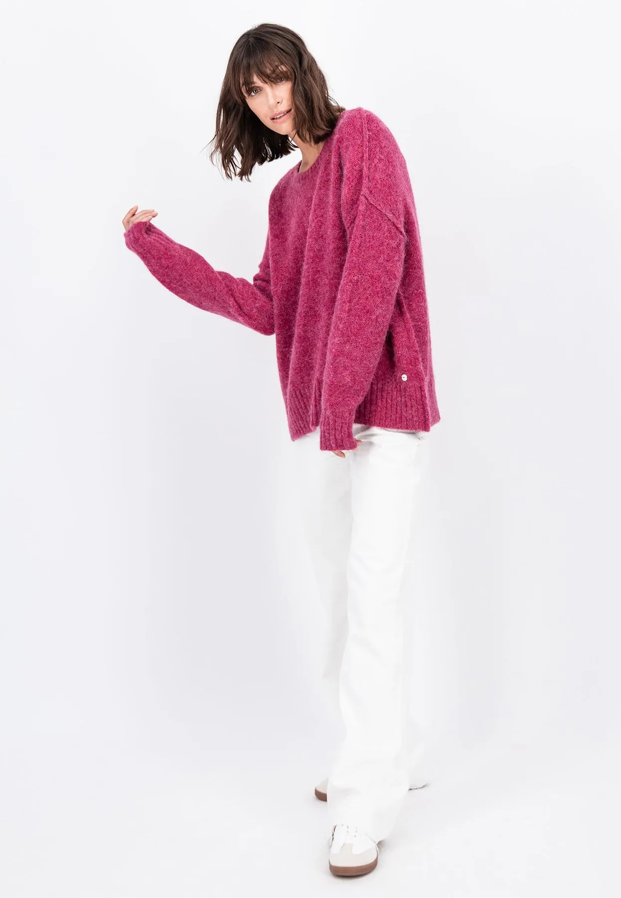 Strickpullover aus Alpaka-Wollmix