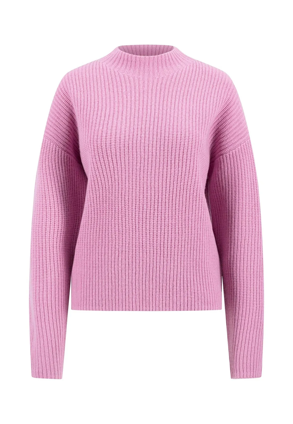 Strickpullover aus Wolle mit Stehkragen