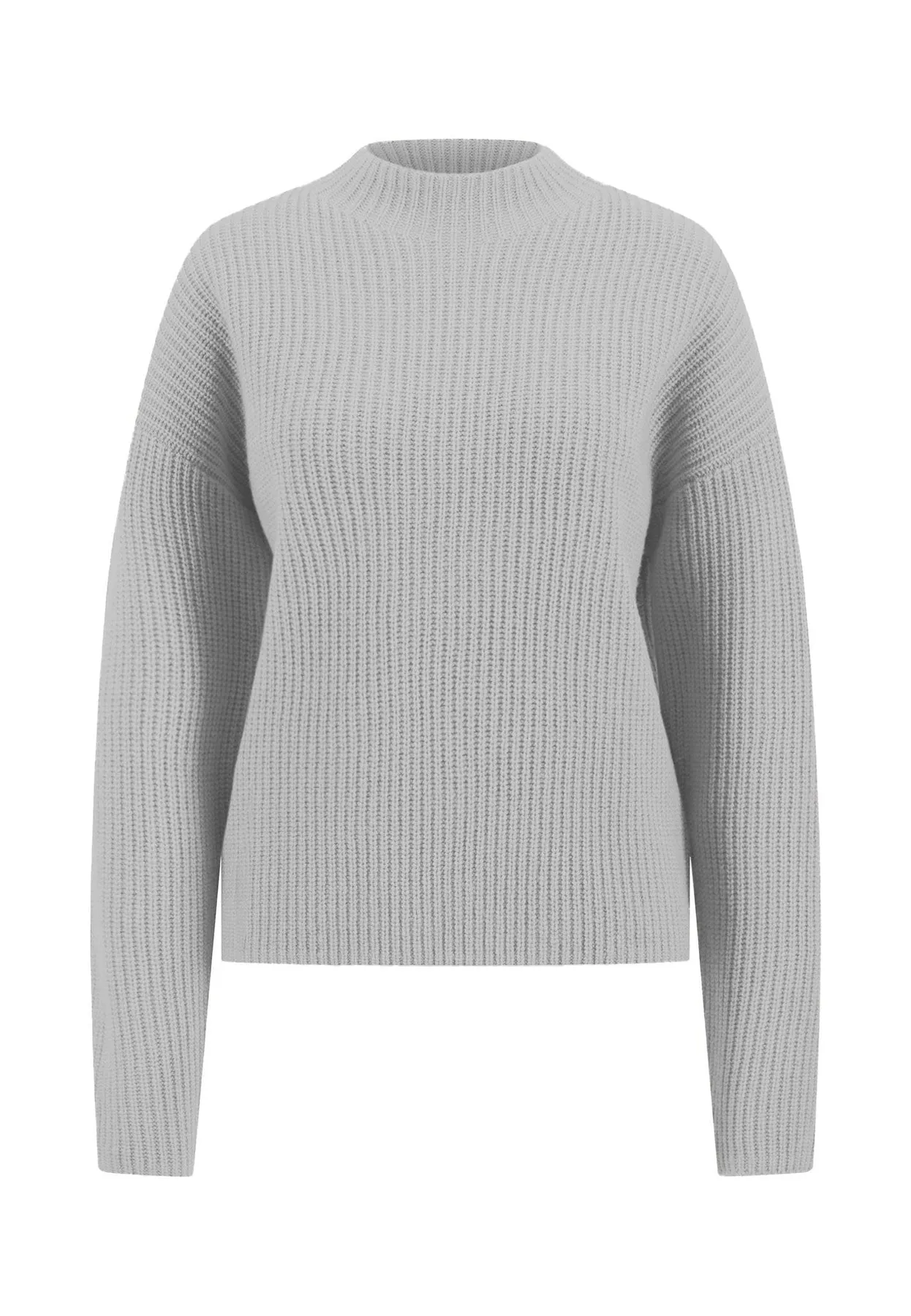 Strickpullover aus Wolle mit Stehkragen