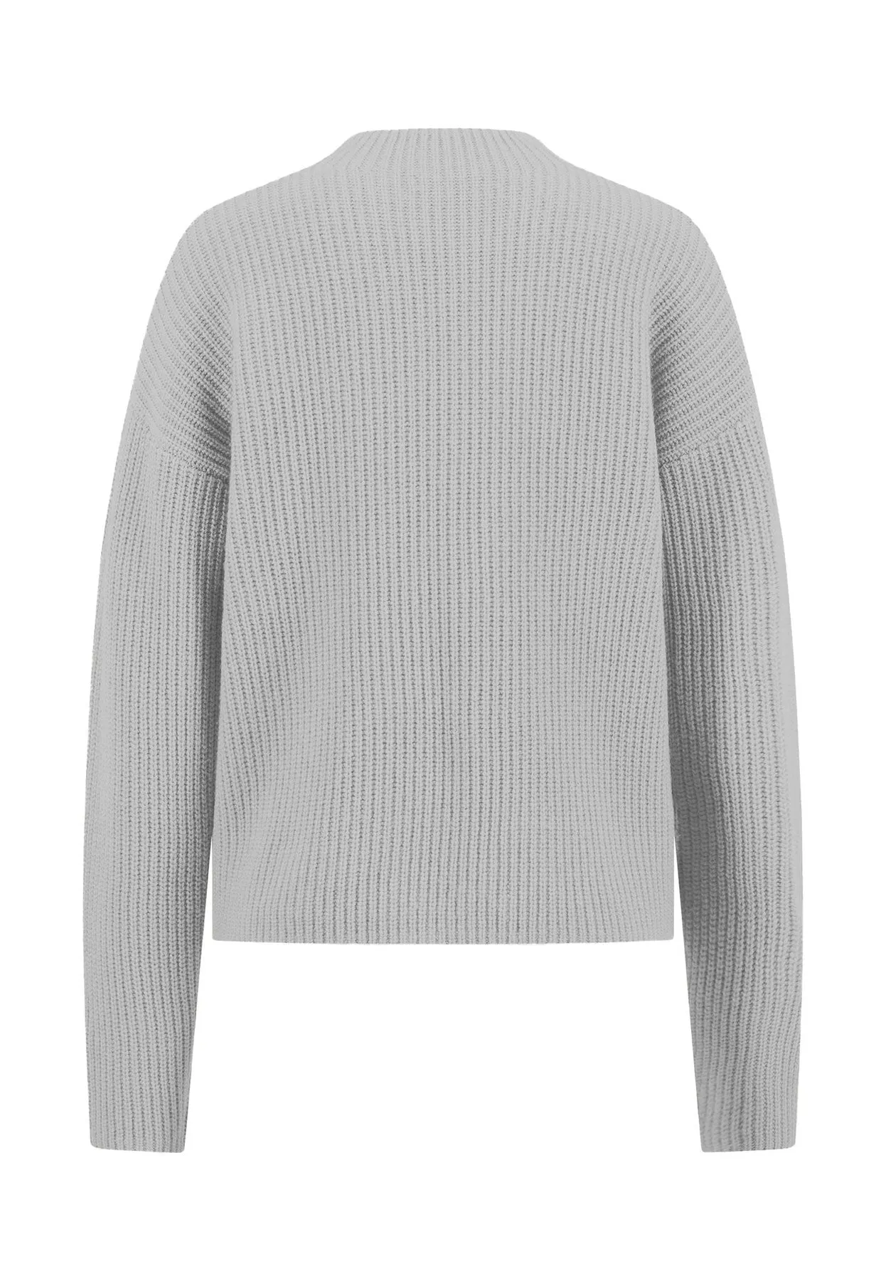 Strickpullover aus Wolle mit Stehkragen