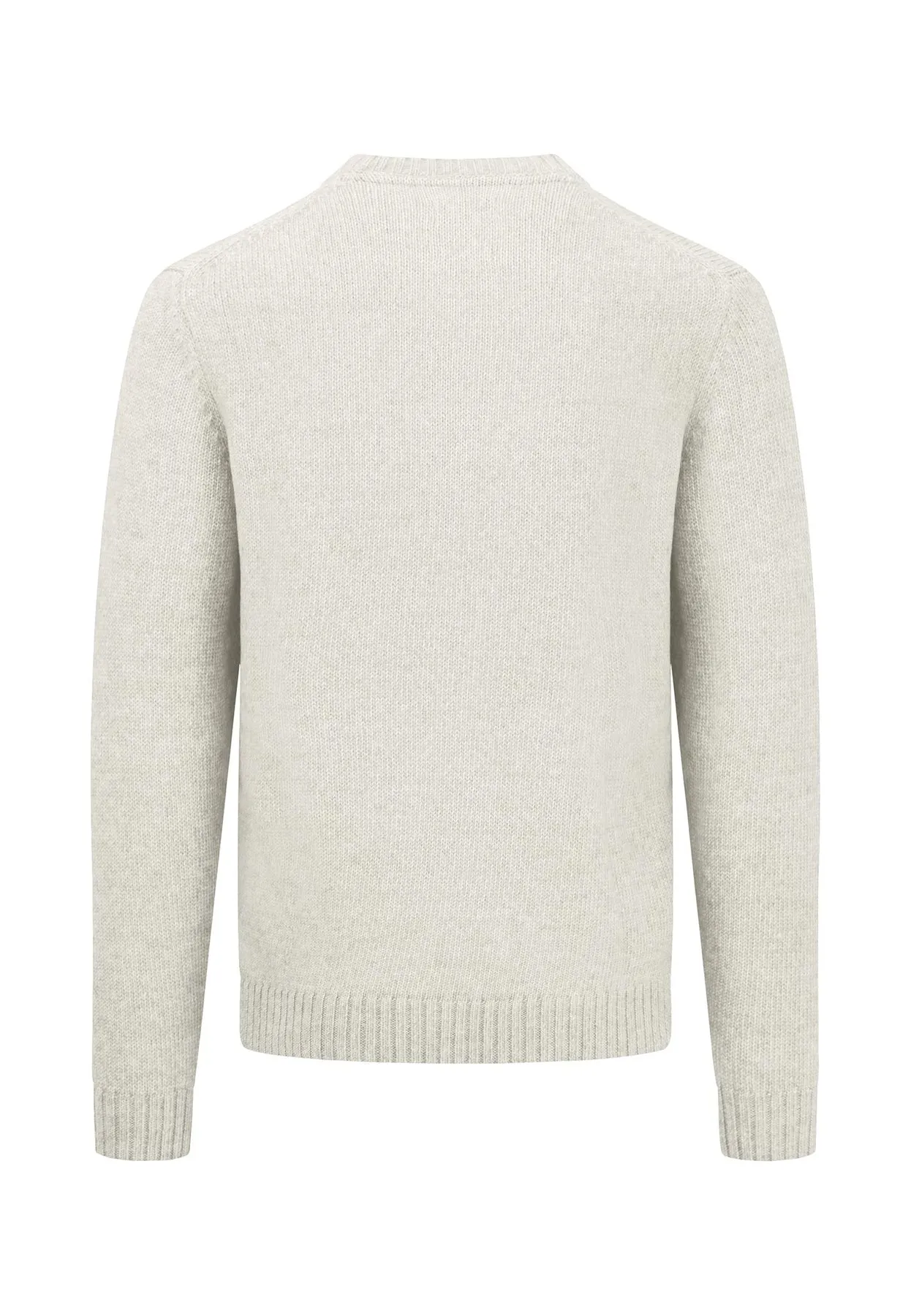 Warmer Strickpullover mit O-Neck