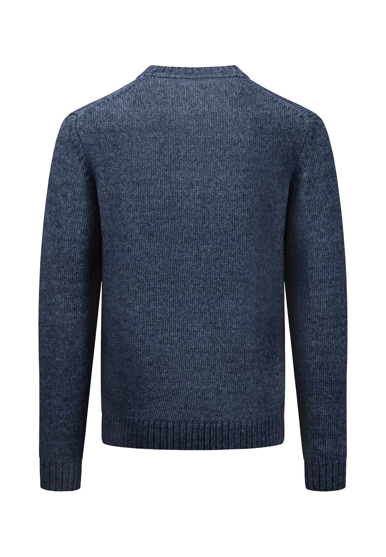 Warmer Strickpullover mit O-Neck