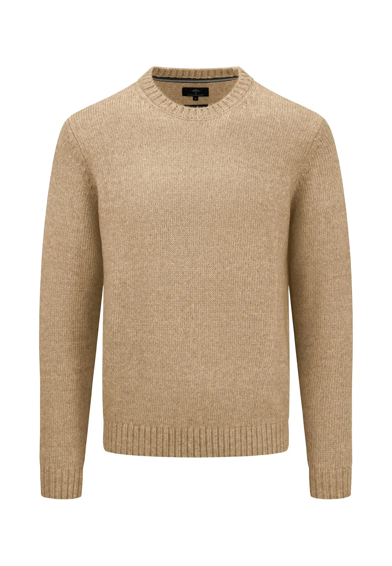 Warmer Strickpullover mit O-Neck